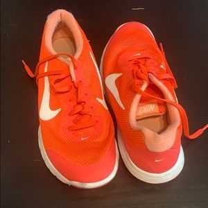 Nike orange shoes